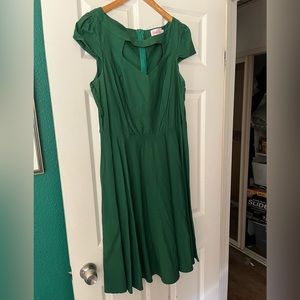 Vintage style green dress
